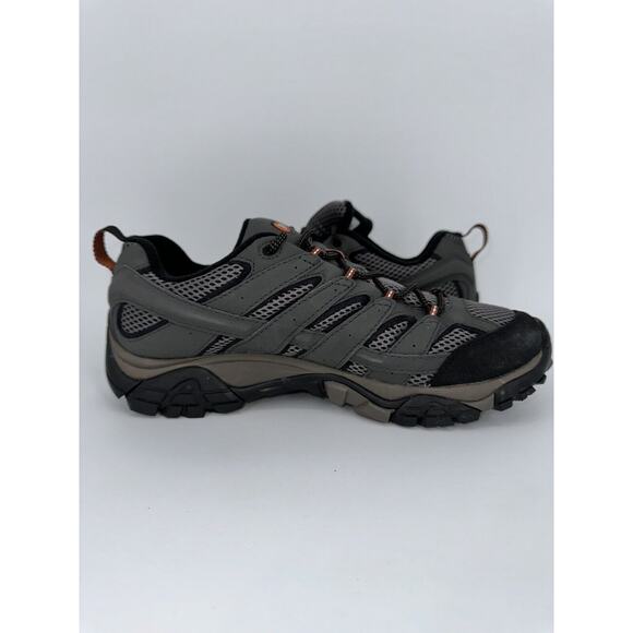 Merrell Hiking Shoes Gray Moab 2 GTX Vibram Goretex Leather J06039 Men’s Size 12 - Picture 8 of 12